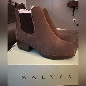 Brown Ankle Boots for Women, Sz 7.5 (38)